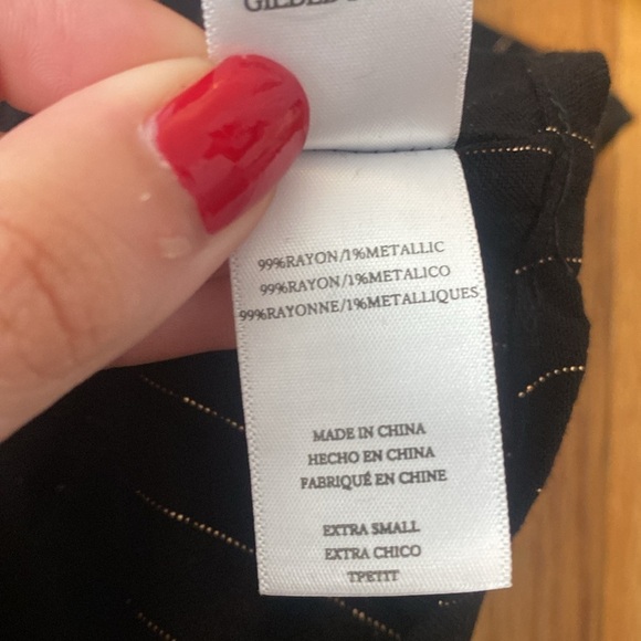 Rails Women’s Black and Gold Striped Blouse Size XS - Picture 6 of 7